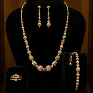 Premium Quality Gold Plated Jewellery Set.